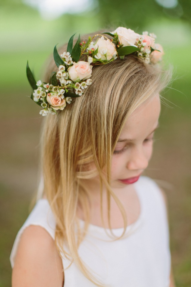 flower girl flower crown