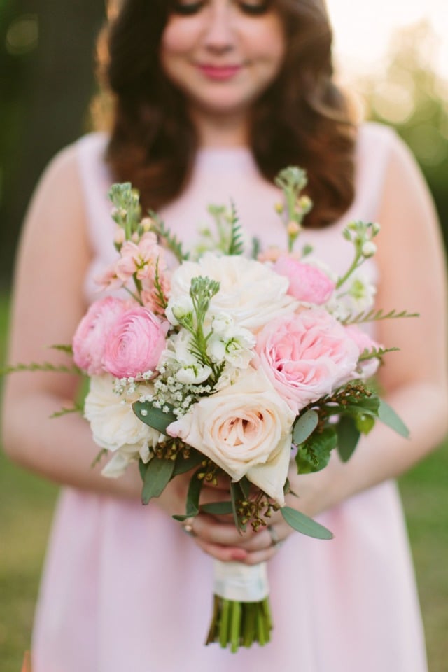 soft pink and blush bouquet