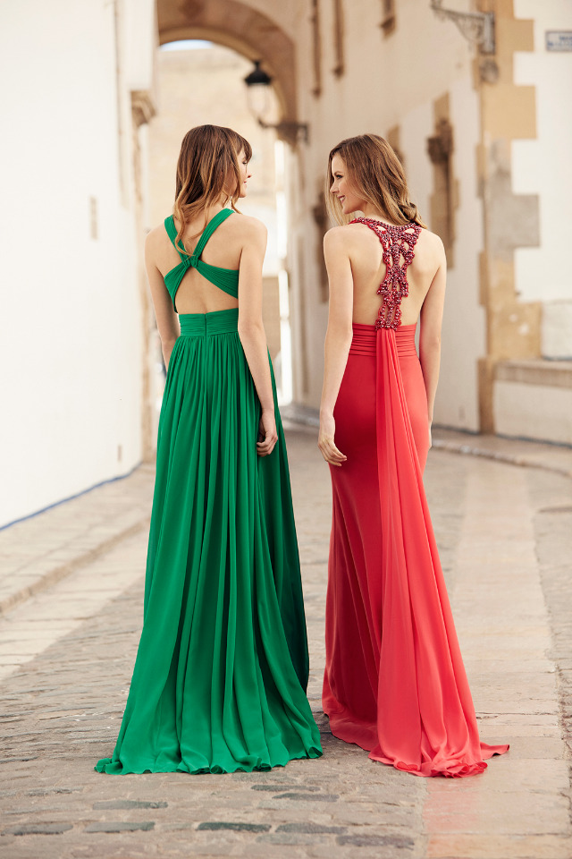 Pronovias 2018 Cocktail Collection dresses with unique backs