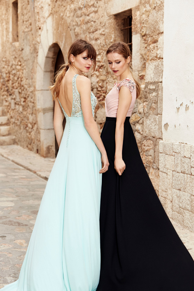 Pronovias 2018 Cocktail Collection pastel and black dresses