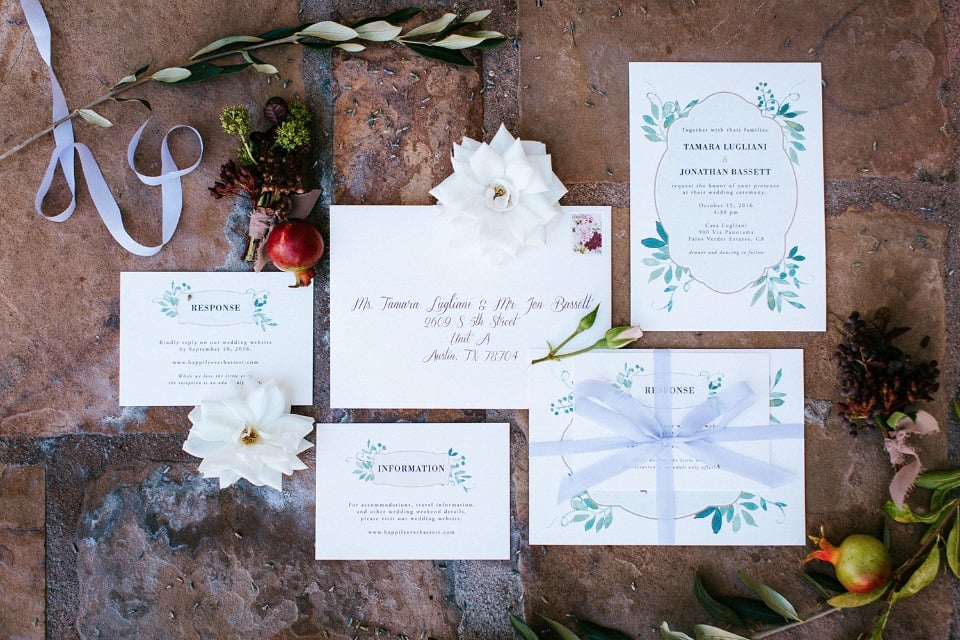 wedding stationery for your garden wedding
