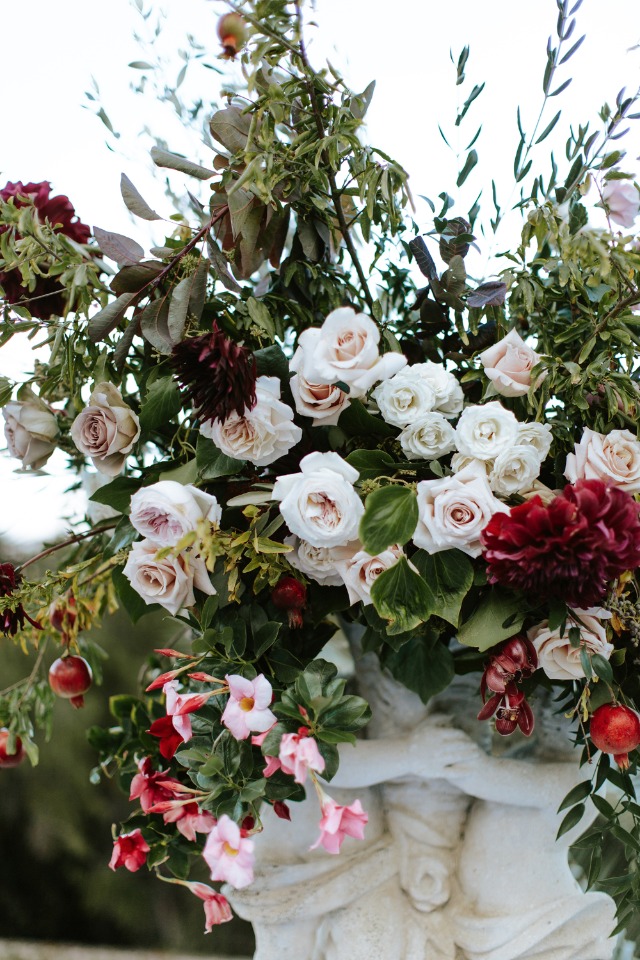 romantic floral decor for your big day