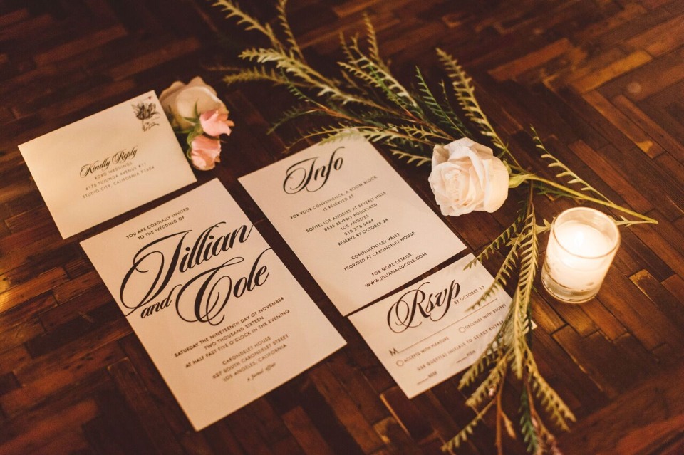 modern and classic wedding invitations