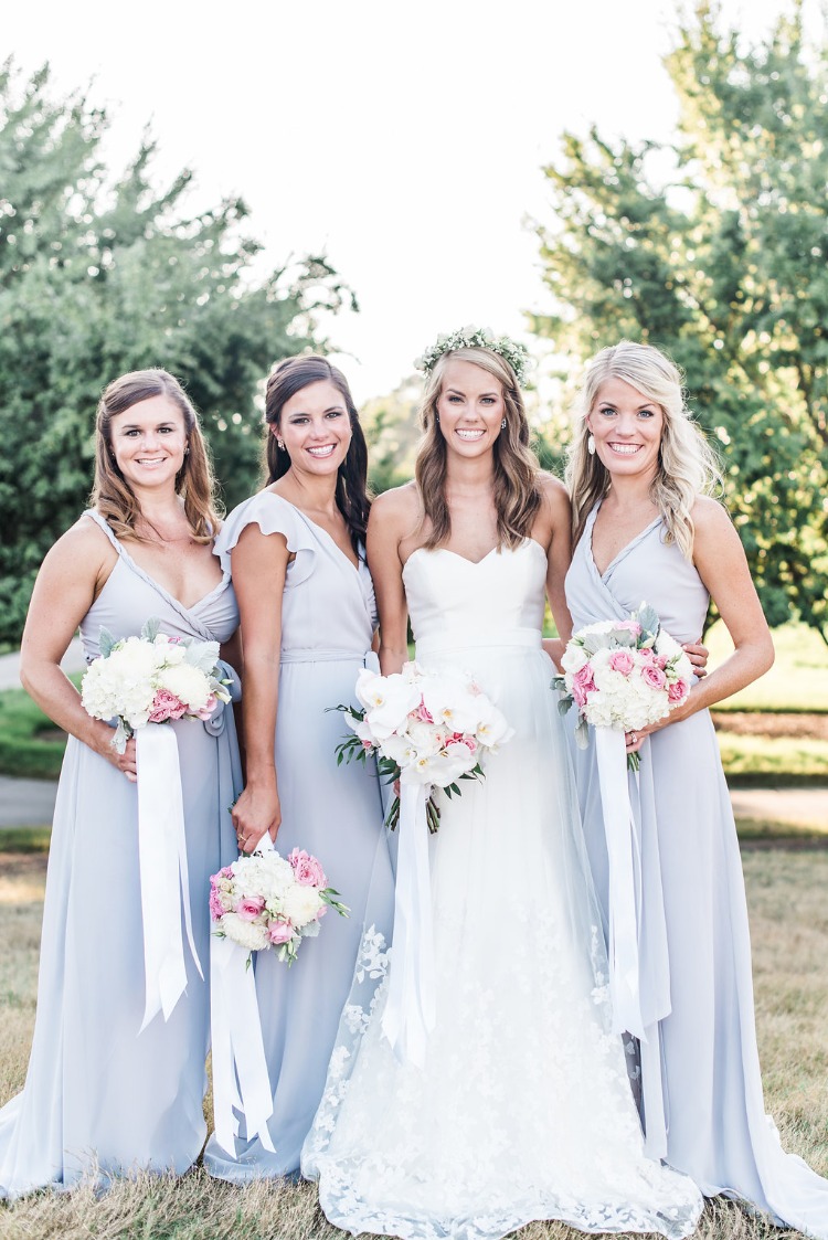 This Silver and Pink Country Club Wedding Emanates Pure Joy!