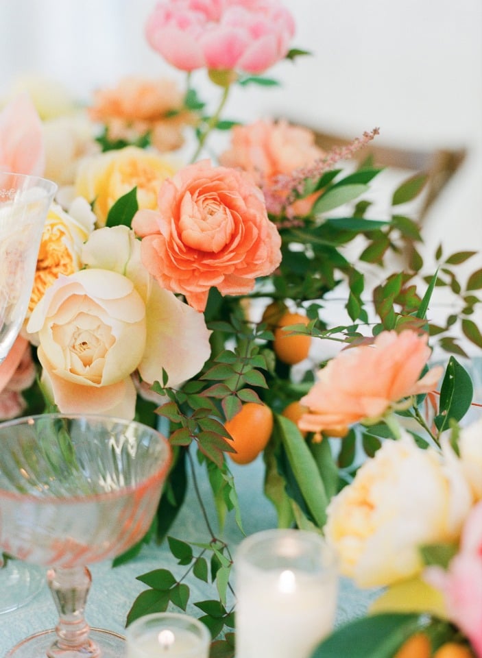 bright and cheery wedding flowers