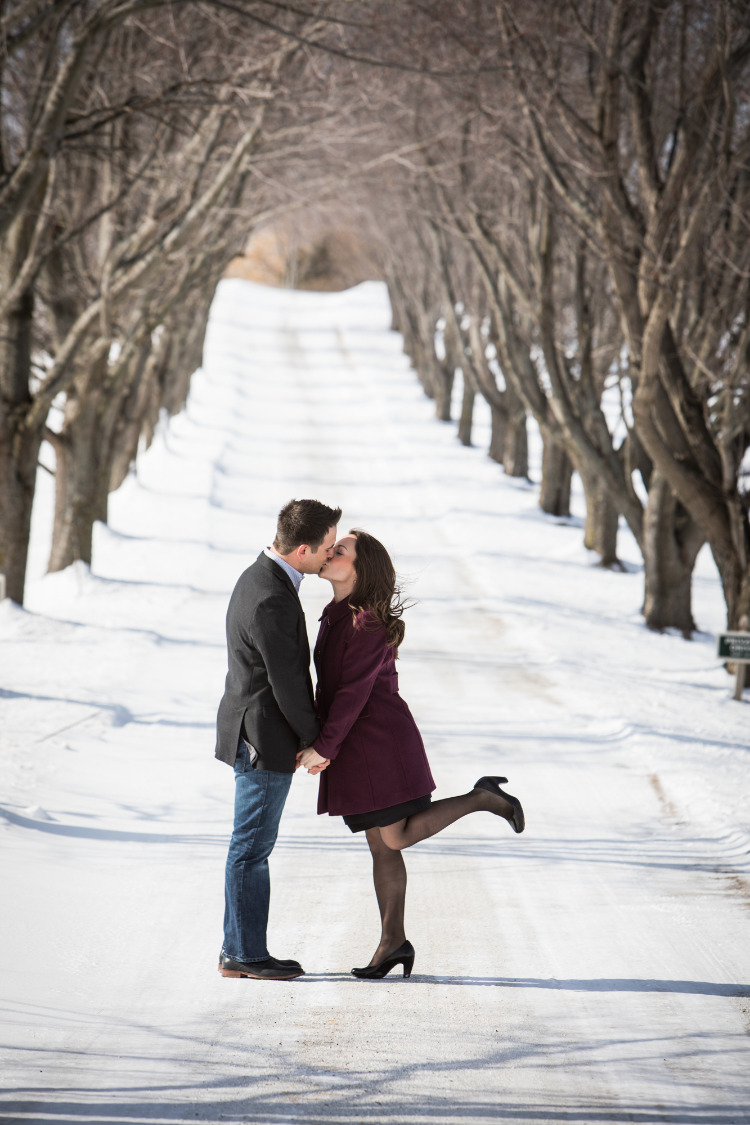 Walking In A Winter Wonderland With An Engagement Ring And A Fiance