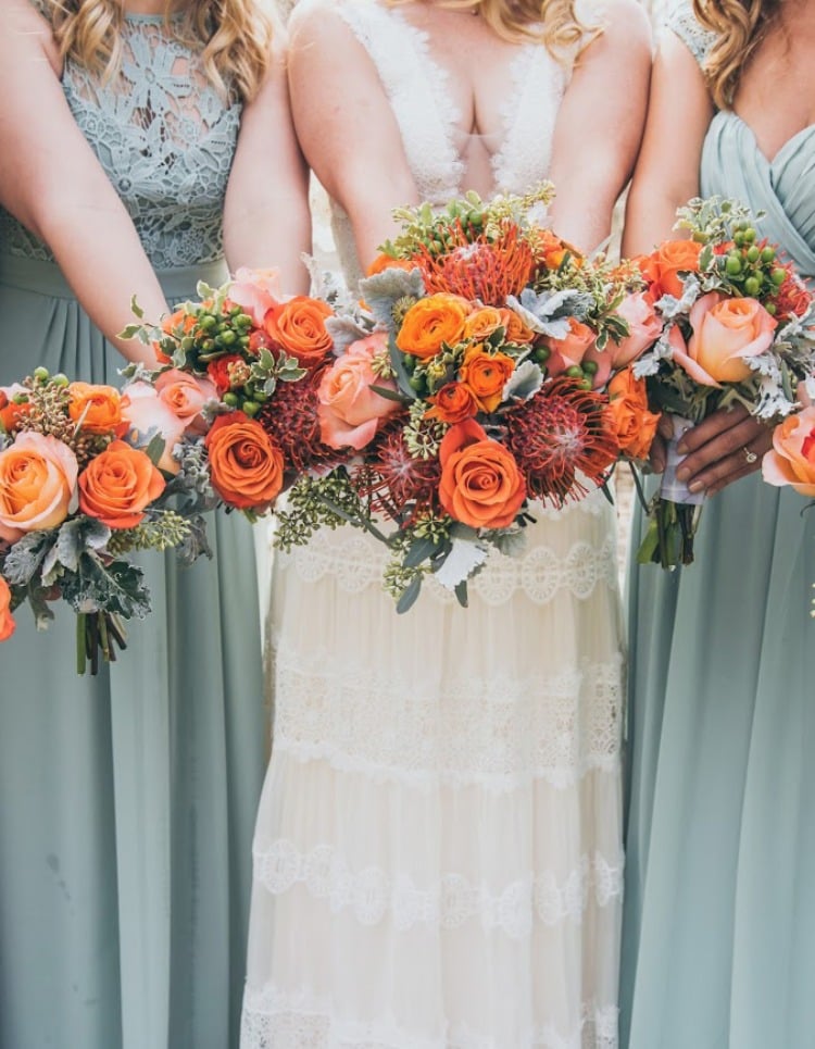 We have an Orange Crush on These Alpha Floral Bouquets!