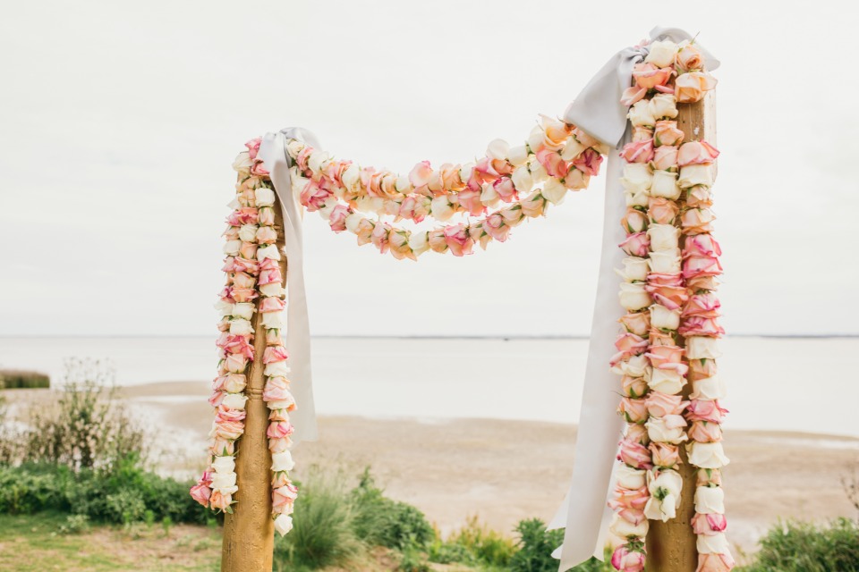 Rose garland for your ceremony