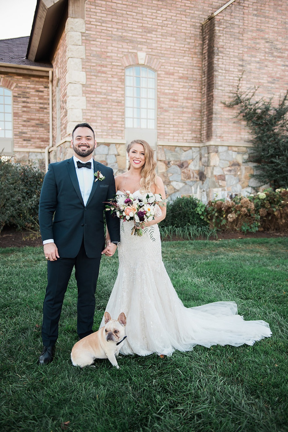 Beautiful couple and pup
