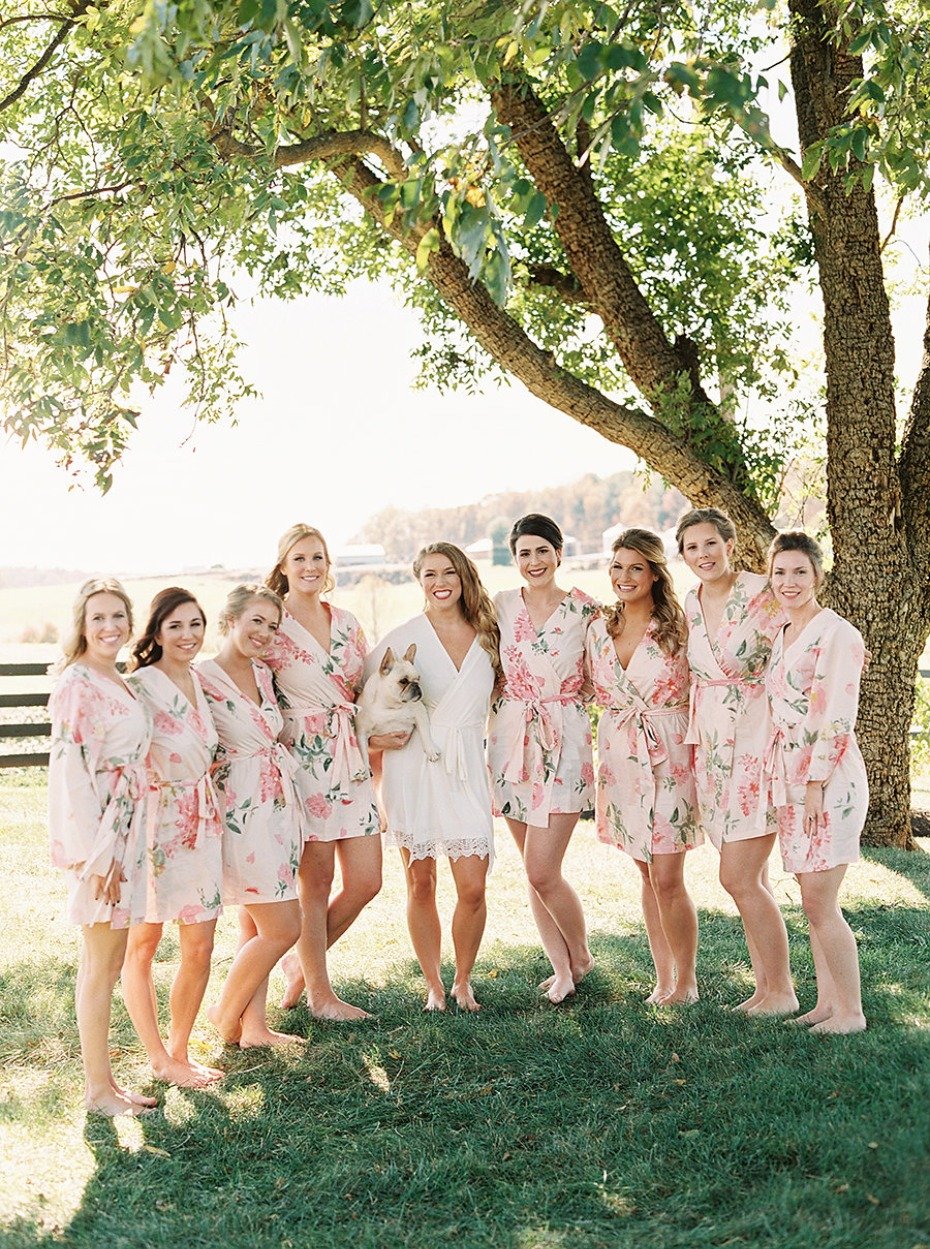 Pretty floral robes