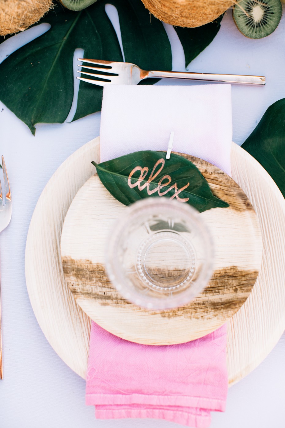 Babu disposable plates by Bambu were used at this wedding instead of traditional plates