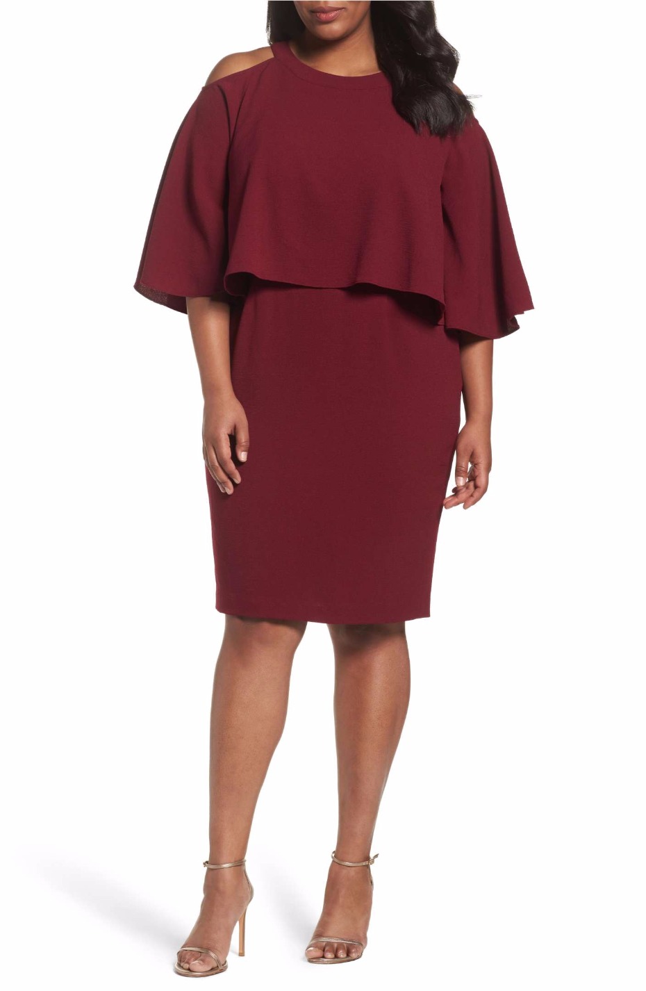 cold-shoulder-crepe-sheath-dress-adrianna-papell