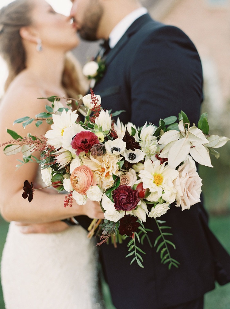 Cheers to Love Autumn Fireplace Wedding Filled With Candlelight