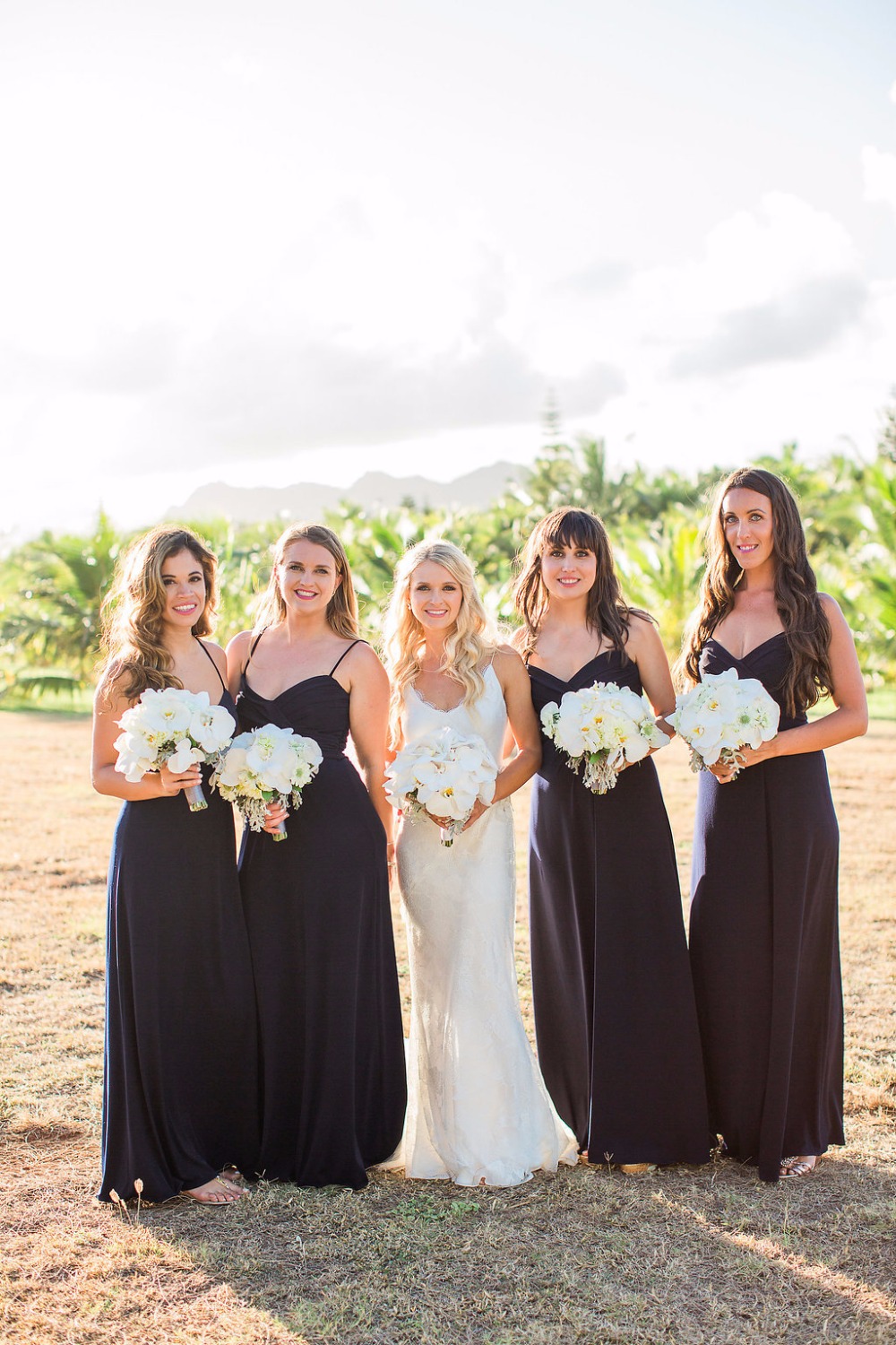 Bridesmaid dresses in black