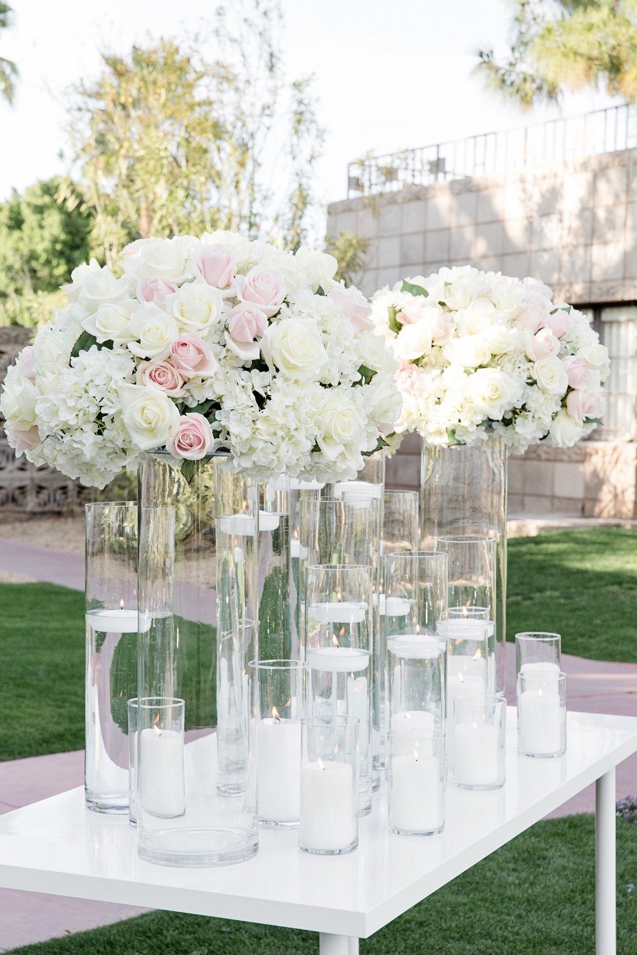 glam wedding backdrop for your modern garden wedding