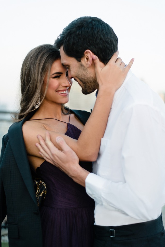 Beautiful rooftop engagement in Toronto