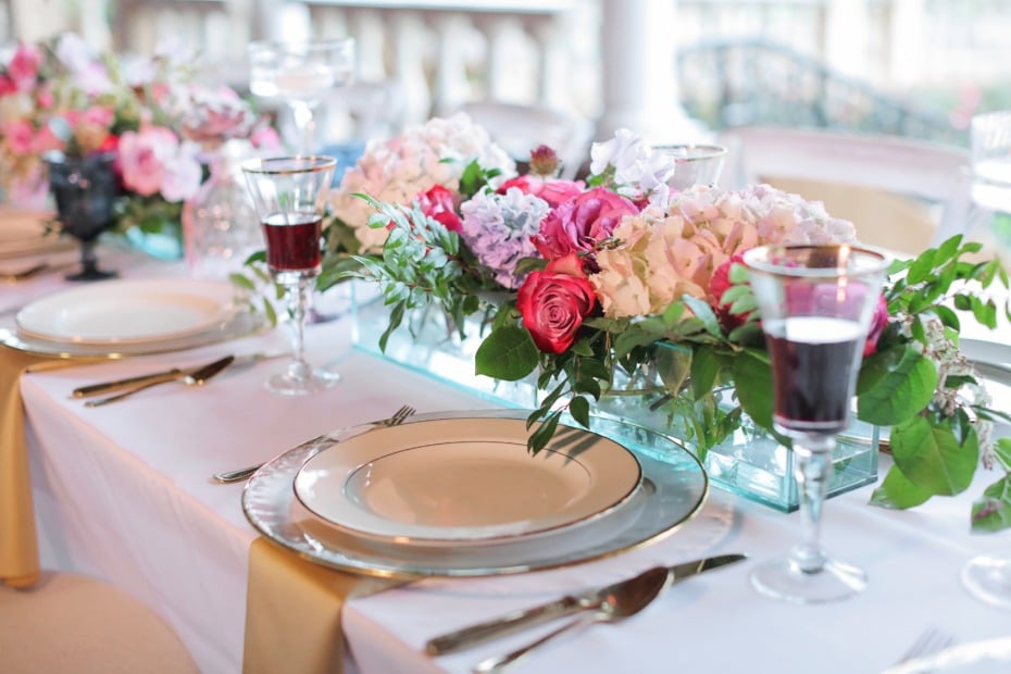 Elegant table reception