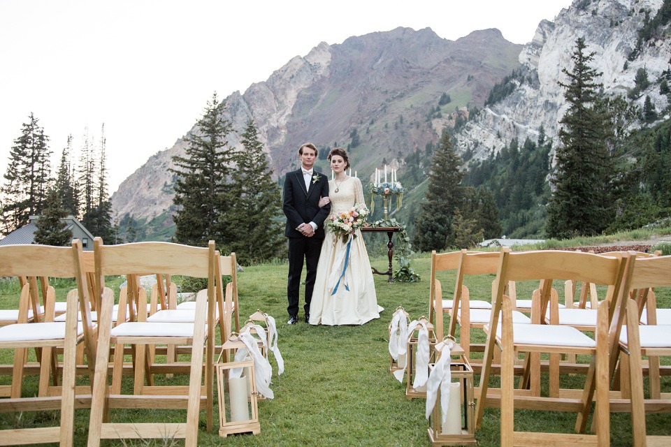 French vintage ceremony in the mountains of Utah