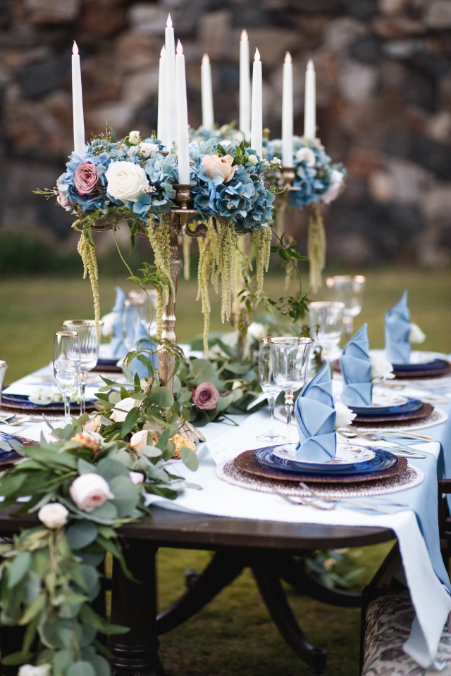 Regal French tablescape