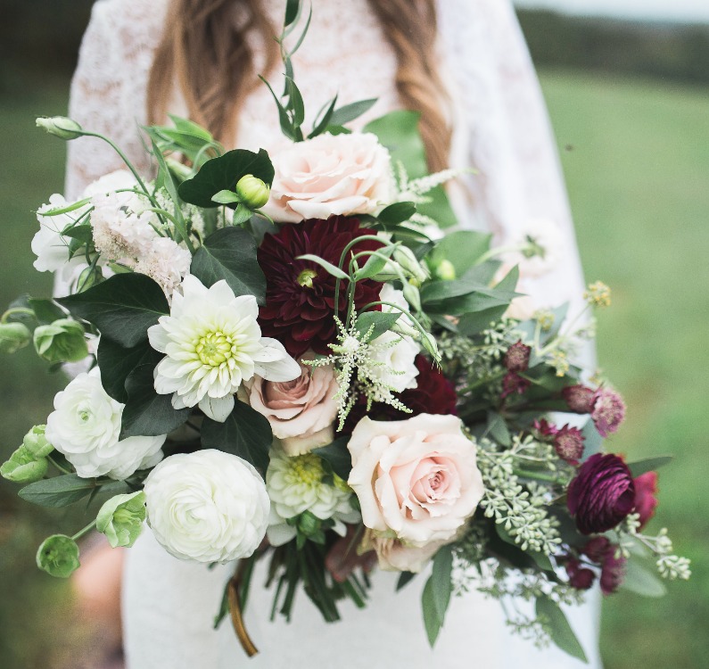 Romance Blossoms off This Whimsical Bouquet from Hedge Fine Blooms