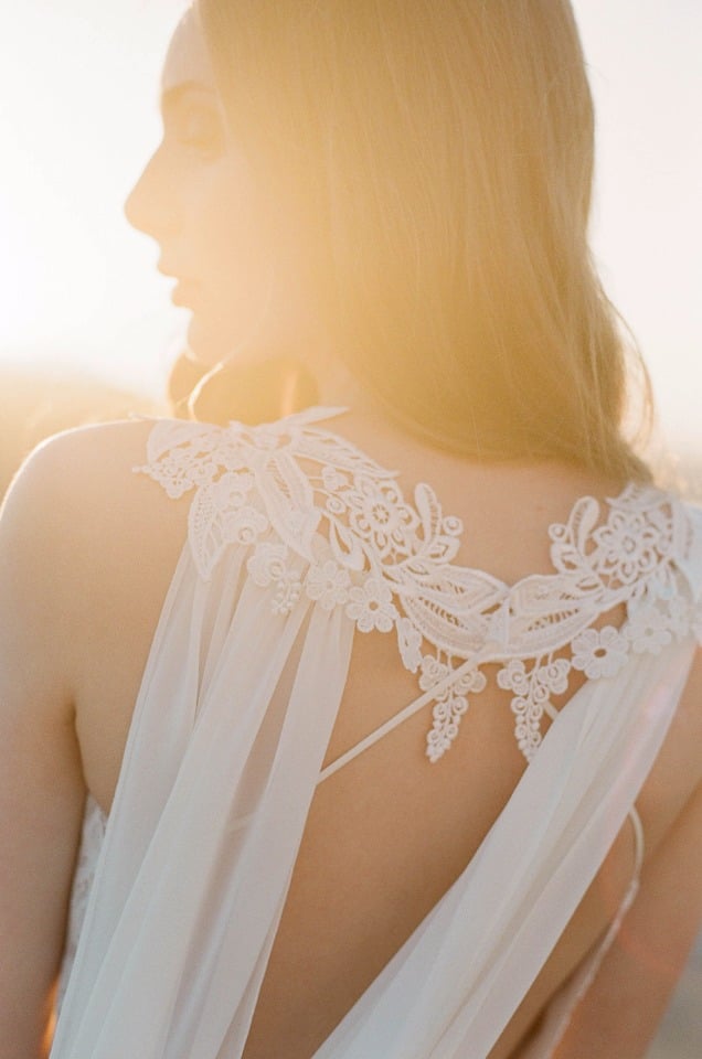 unique back detail on this wedding dress from Claire Pettibon