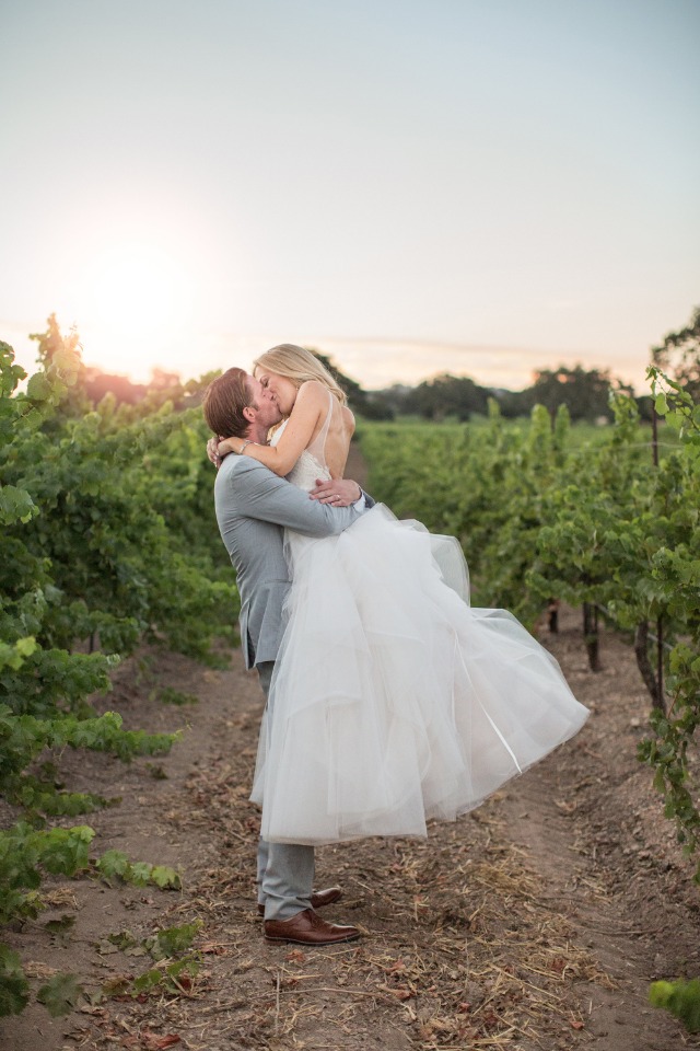 Beautiful vineyard wedding