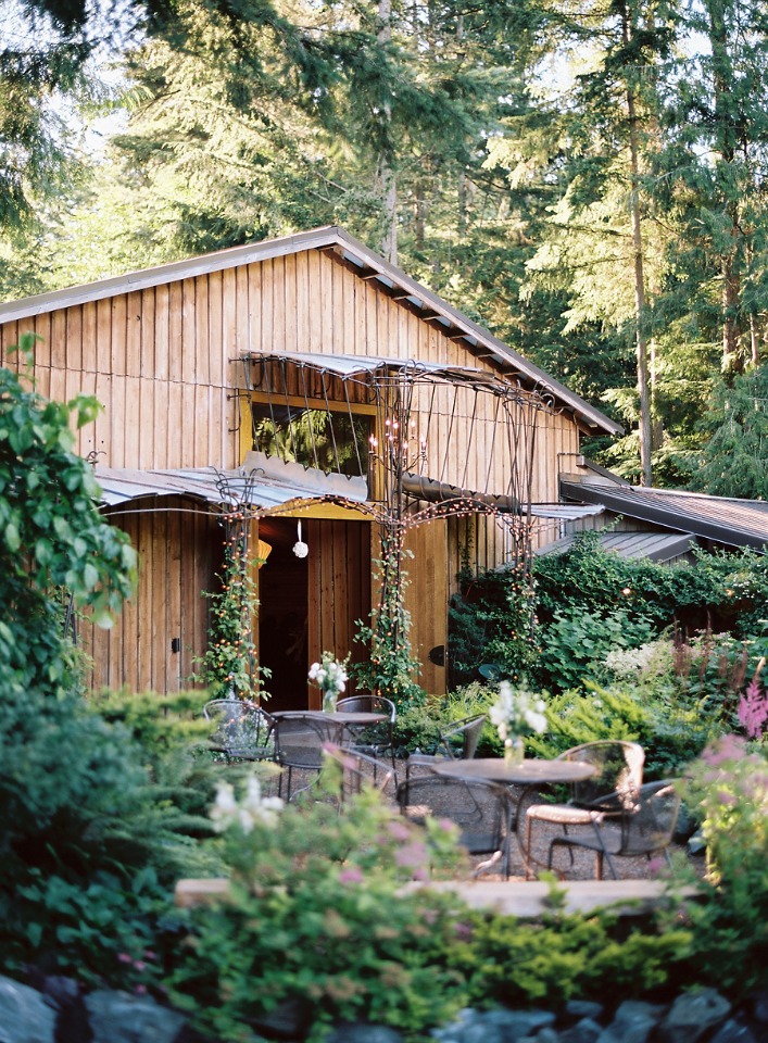 rustic cabin in the woods