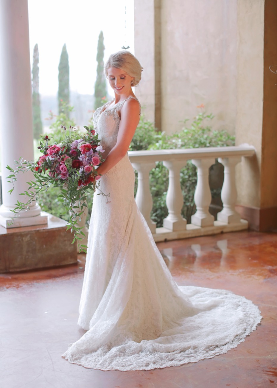 Italian inspired bridal look