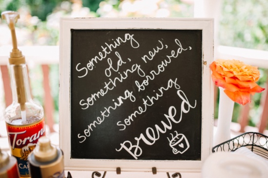 something brewed wedding sign for your coffee bar