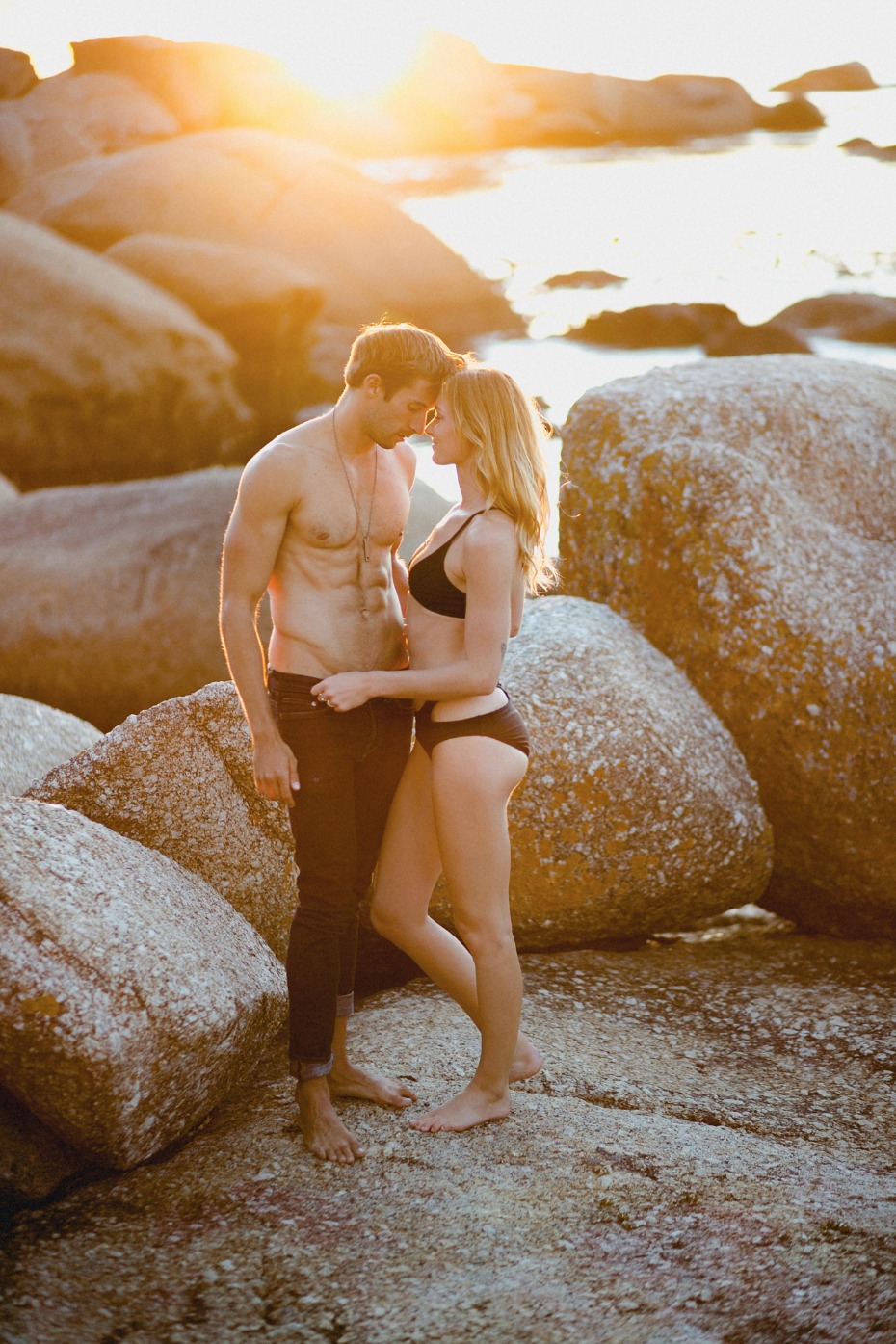 Sun soaked engagement inspiration on a beach in Cape Town