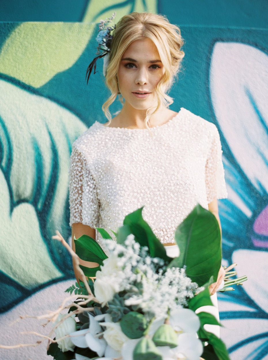 Bridal separates and a perfectly beaded top