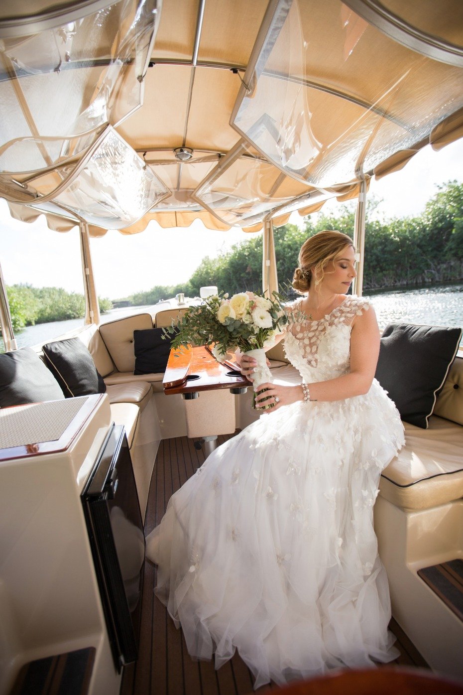Boat ride for the bride