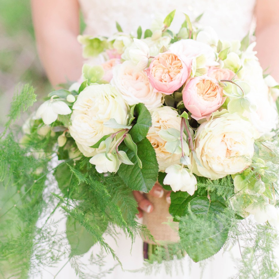 pink and ivory bouquet by Be A Tall Poppy