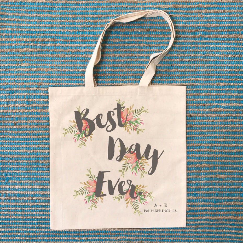 Best Day Ever Wedding Tote