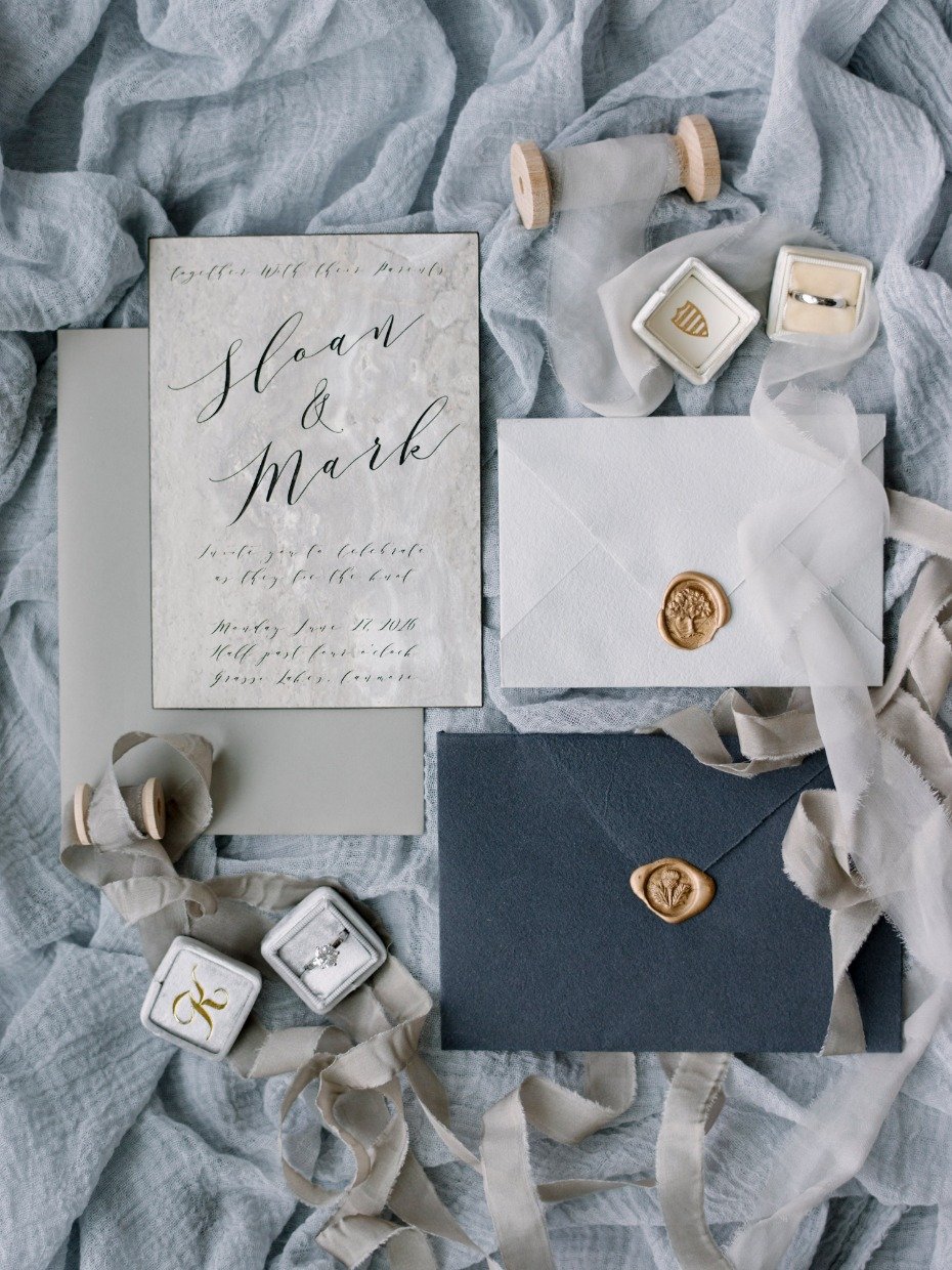 natural tones for your wedding invitations