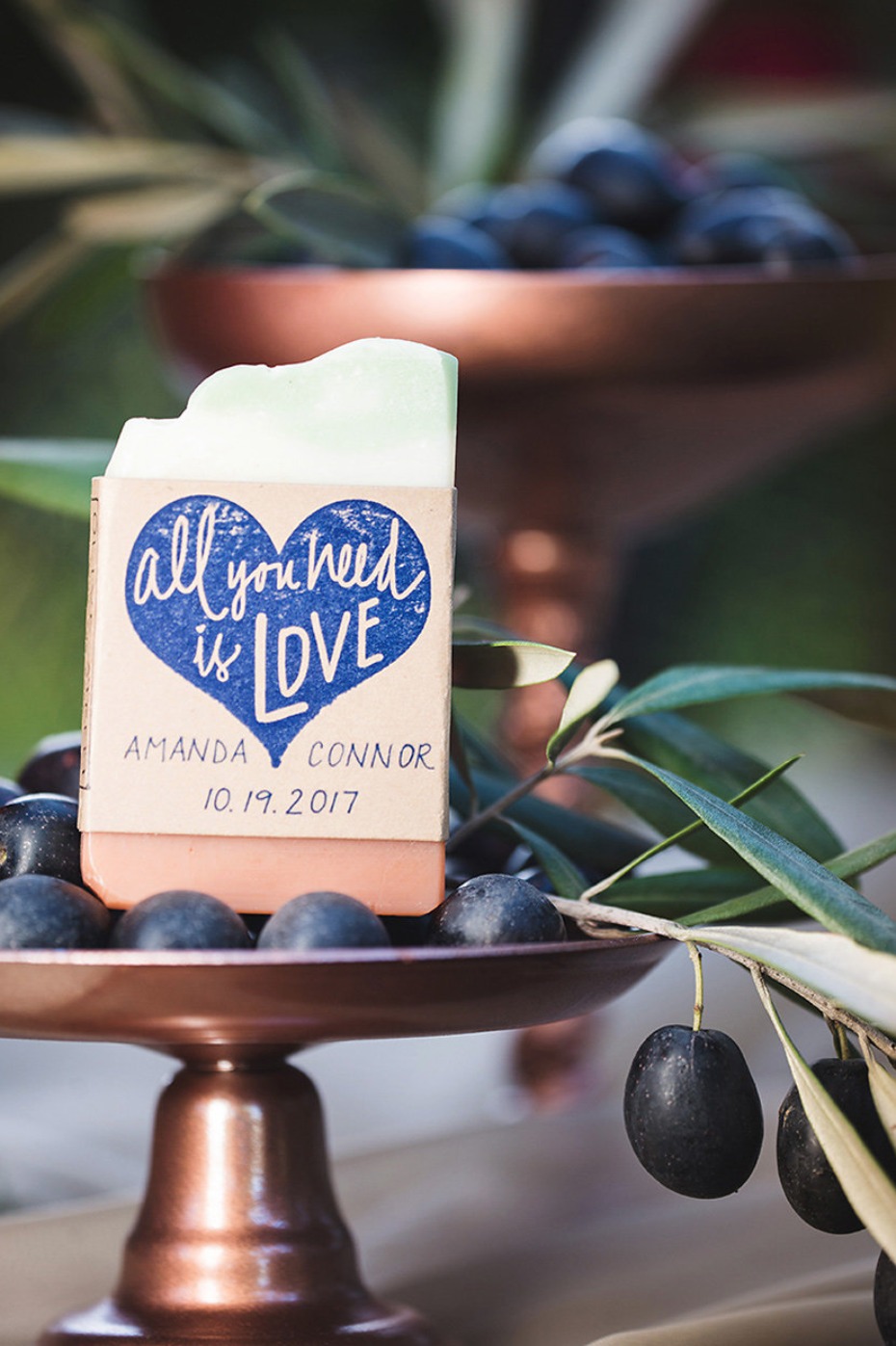 custom soap wedding favors