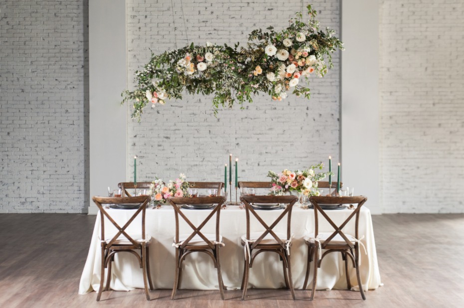 whimsical floating flower table halo
