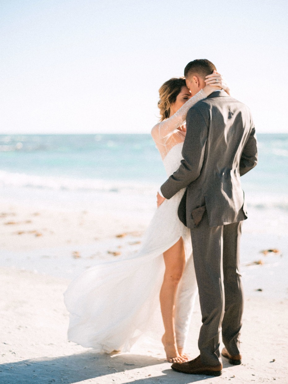 A beach wedding is SO romantic