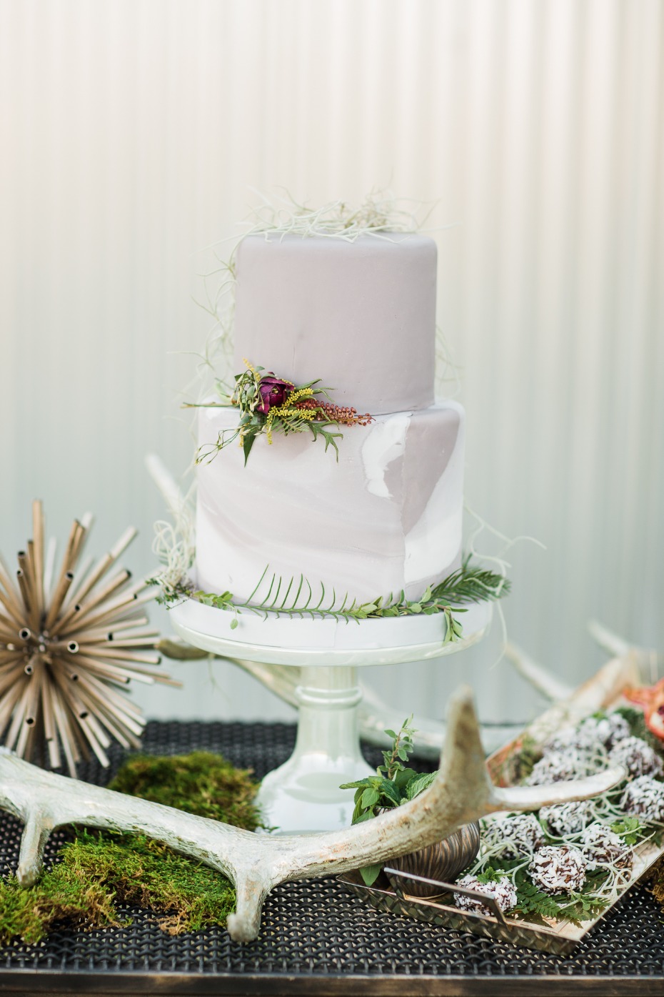 marbled wedding cake