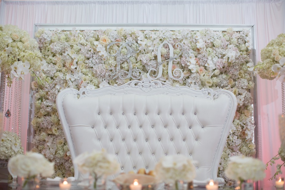 flower wall sweetheart table backdrop