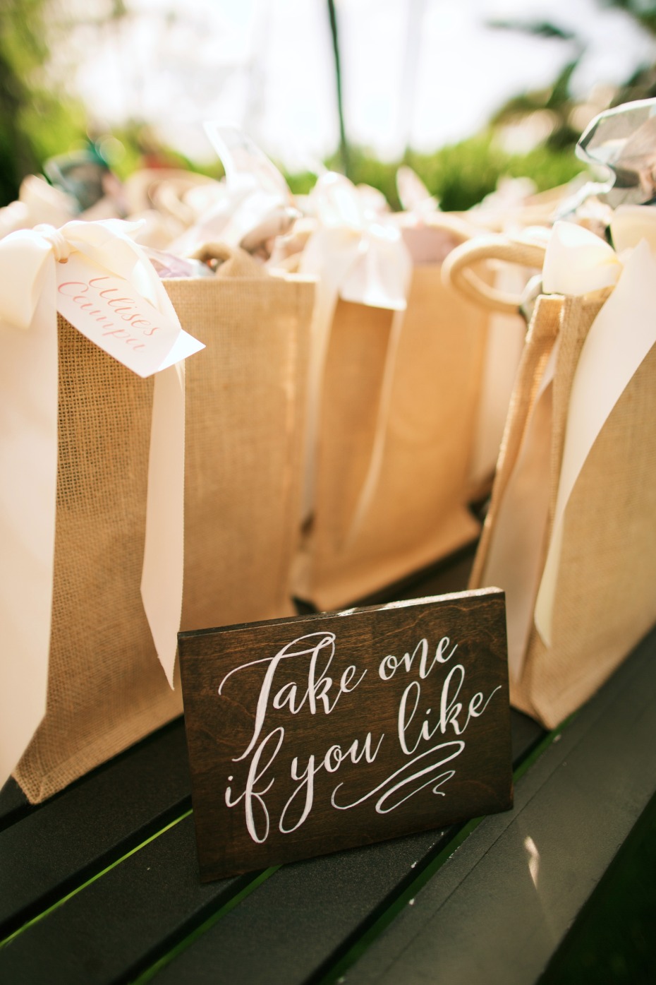 Cute favor bags for guests