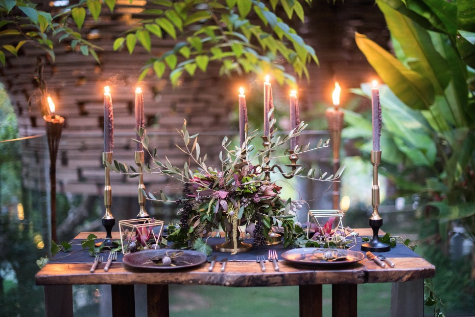 romantic and sexy wedding table ideas