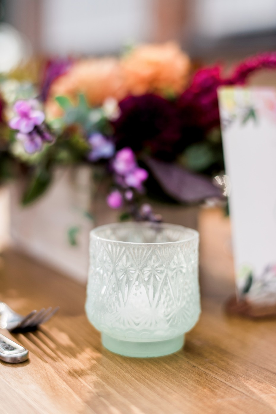 jade milk glass votive table decor
