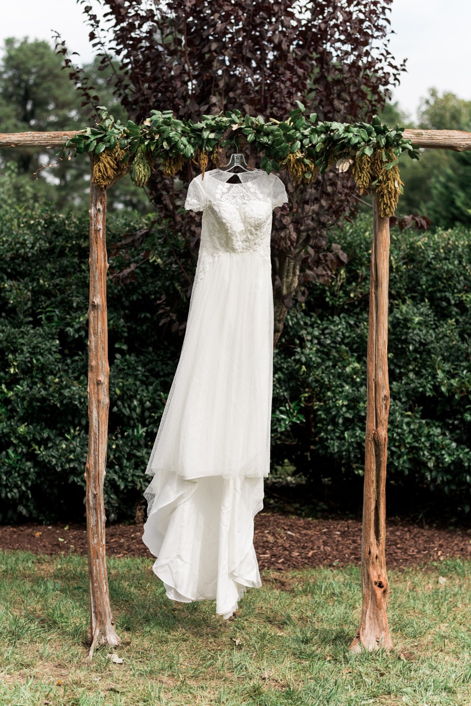 wedding dress from David's Bridal