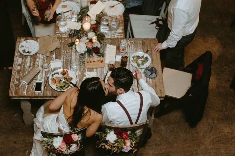 Attach your sweetheart table to the main table