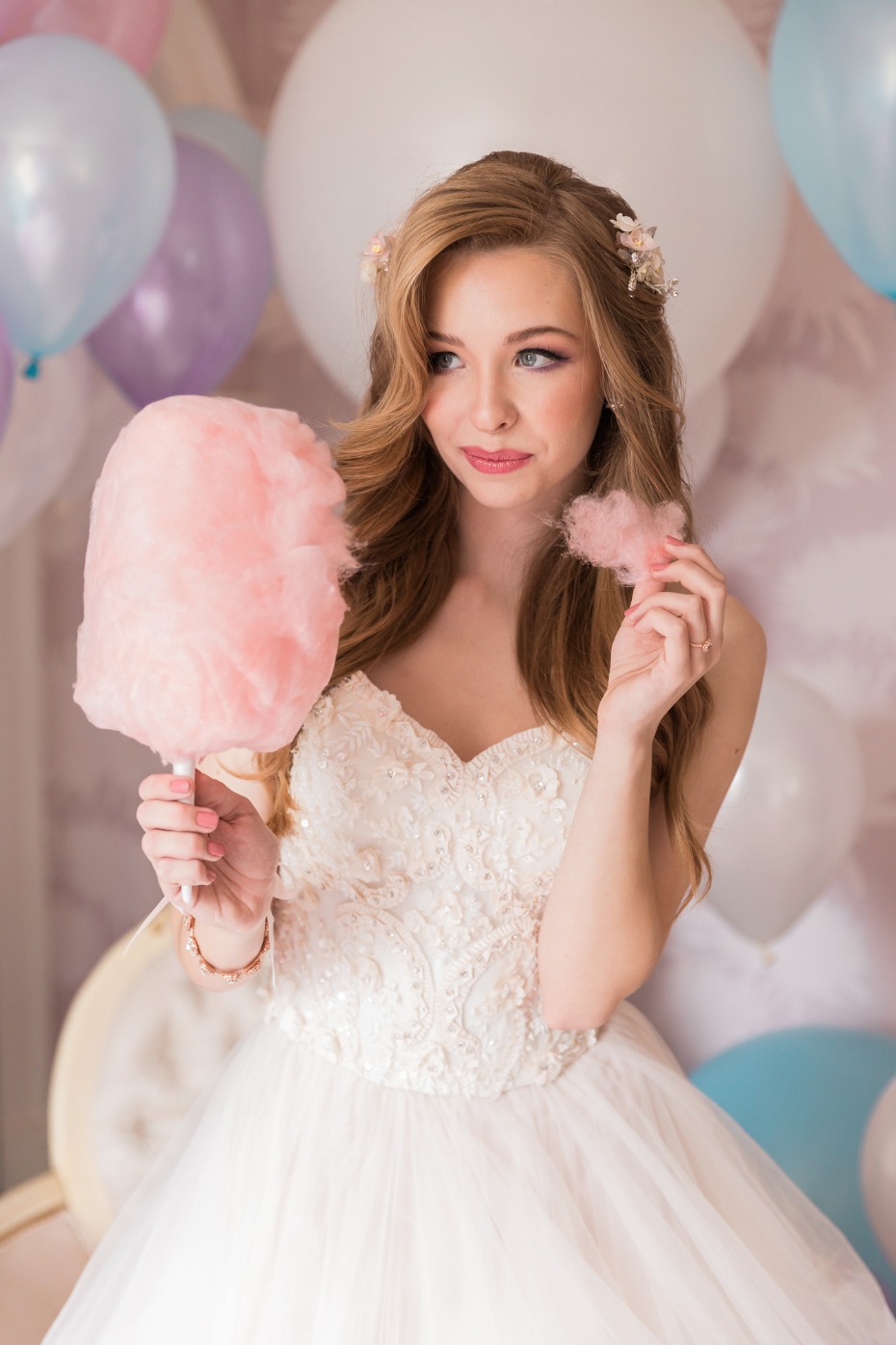 Cotton candy for the bride