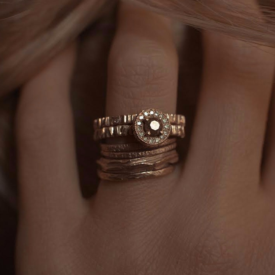 custom rose gold engagement ring