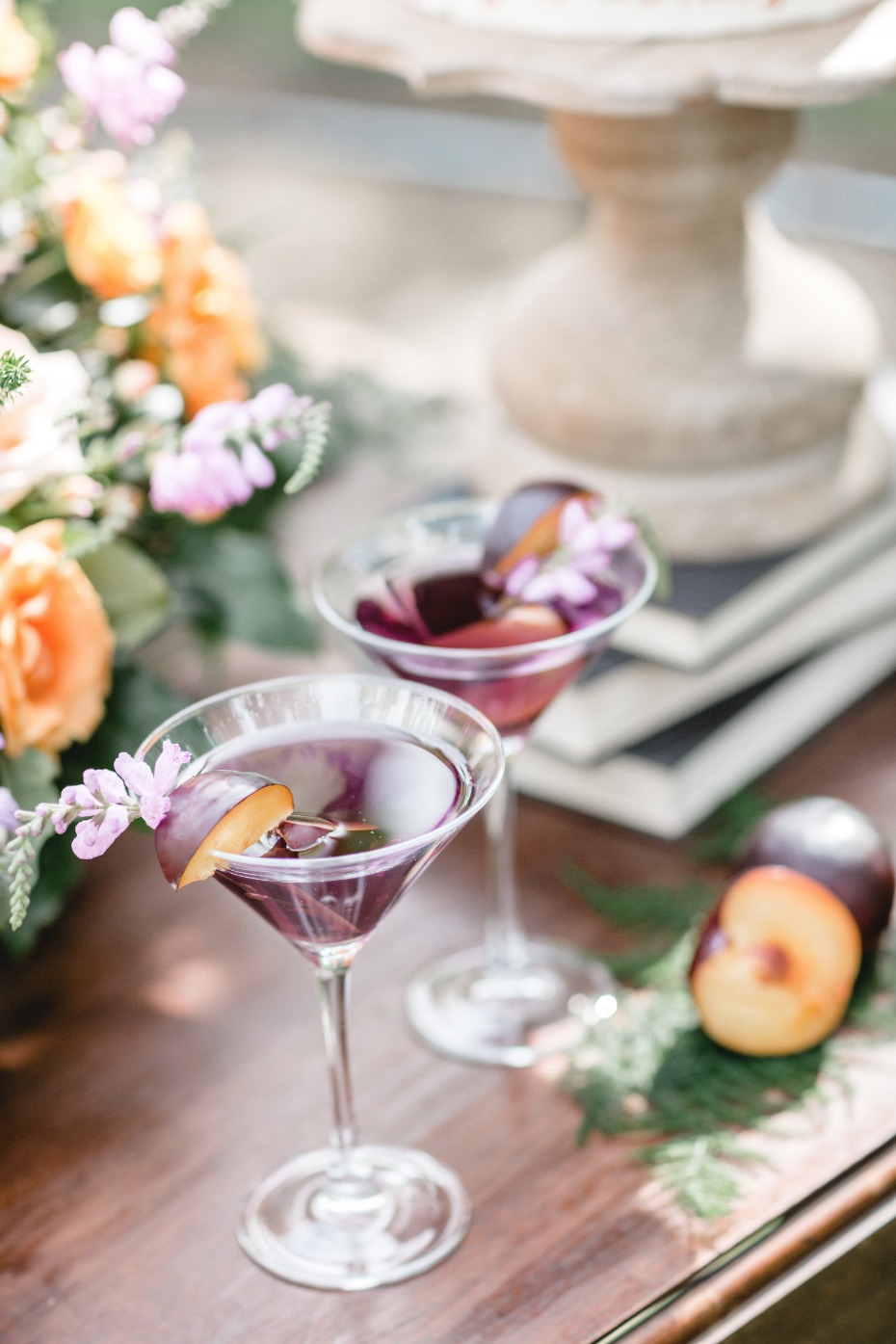 signature plum cocktail