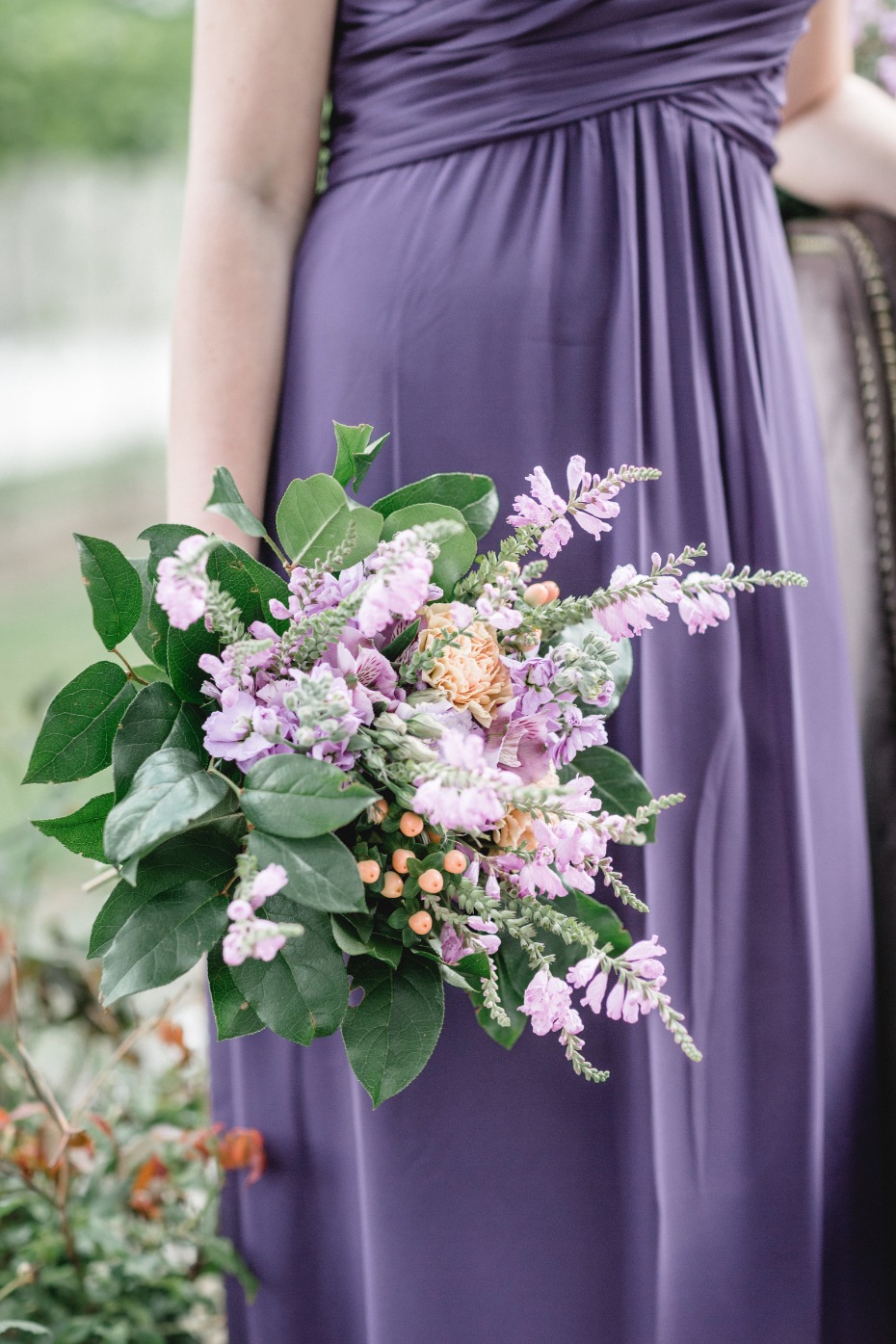 purple bridesmaid bouquet