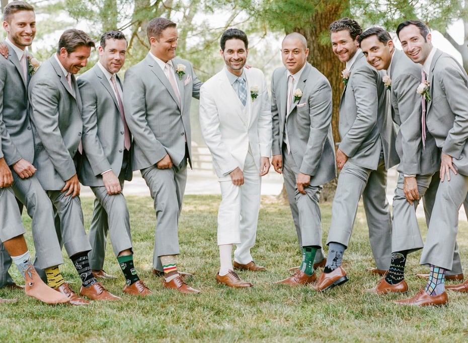 groomsmen custom wedding socks